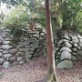 神戸城水堀側の櫓台らしき石垣