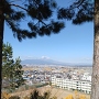 本丸跡から富士山を望む