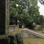 石碑と桜島