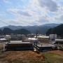 粥川城、搔上城 遠景