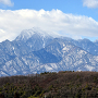 中尾城跡から若神子城と甲斐駒ヶ岳を望む