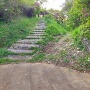 本丸跡への階段