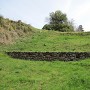 大堀切土橋の石垣（復元）