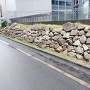 大阪ドーンセンターの復元石垣