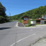 熊野城跡登山道入口の道標