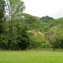 長篠城本丸より望む鳶ヶ巣山