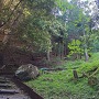 城跡への登山道