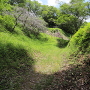 空堀から二の丸石垣