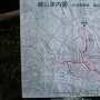 野田城 安間堰ルート入口「城山案内図」