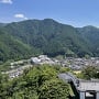 天守最上階から見た赤谷山