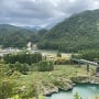 主郭からの眺望(高山本線と飛騨川渓谷)