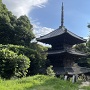 摠見寺本堂前から見た三重塔