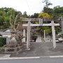 城址跡にある諏訪神社入口