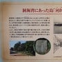 若松城 城のあった河ば島説明表示