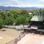 天守から望む柳澤神社