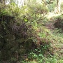 三ノ丸の屋敷跡の虎口の石垣
