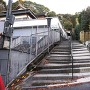 城域のある麓の正法寺への階段