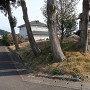 北野城 北から見た白髭神社