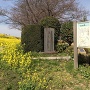 城址に立つ関宿城の石碑