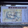 今城址公園の案内図板に書かれた縄張り図