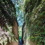 城郭入り口の堀切