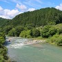 漆原城 上村川越しの遠景（南西より）