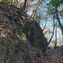 三石城 本丸と鶯丸間の堀切