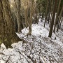 主郭北側段郭　(主郭から)