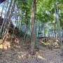 堀底から見た土橋
