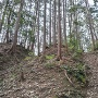 主廓奥の二重堀切