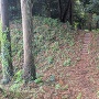 郭Ⅰに向かう土橋と虎口