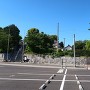 一色城 貴船社参拝者駐車場より見た城址