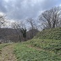 山頂南東斜面の曲輪群