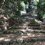 黒門口からの登城道