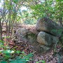 鴨山城 石積