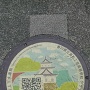高松城が描かれた #マンホール 蓋