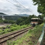 本丸脇を通過する飯田線