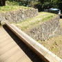 竪堀脇の石垣