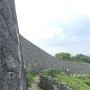 主殿東方の曲輪下の城壁