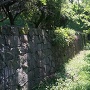 本丸北東側　堀跡と石垣
