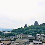 平戸御館から見る平戸城
