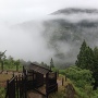 霧の高根城（本丸から門）