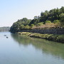 球磨川沿いの石垣