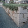福山駅南口付近　発掘された石垣