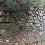 本丸跡北側の虎口の石垣