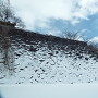 石垣の雪景色
