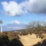 元日の畝堀と富士山