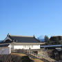 新春の甲府城と富士山