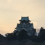 夕陽の大阪城