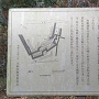 南西の入口にある縄張り図と説明板